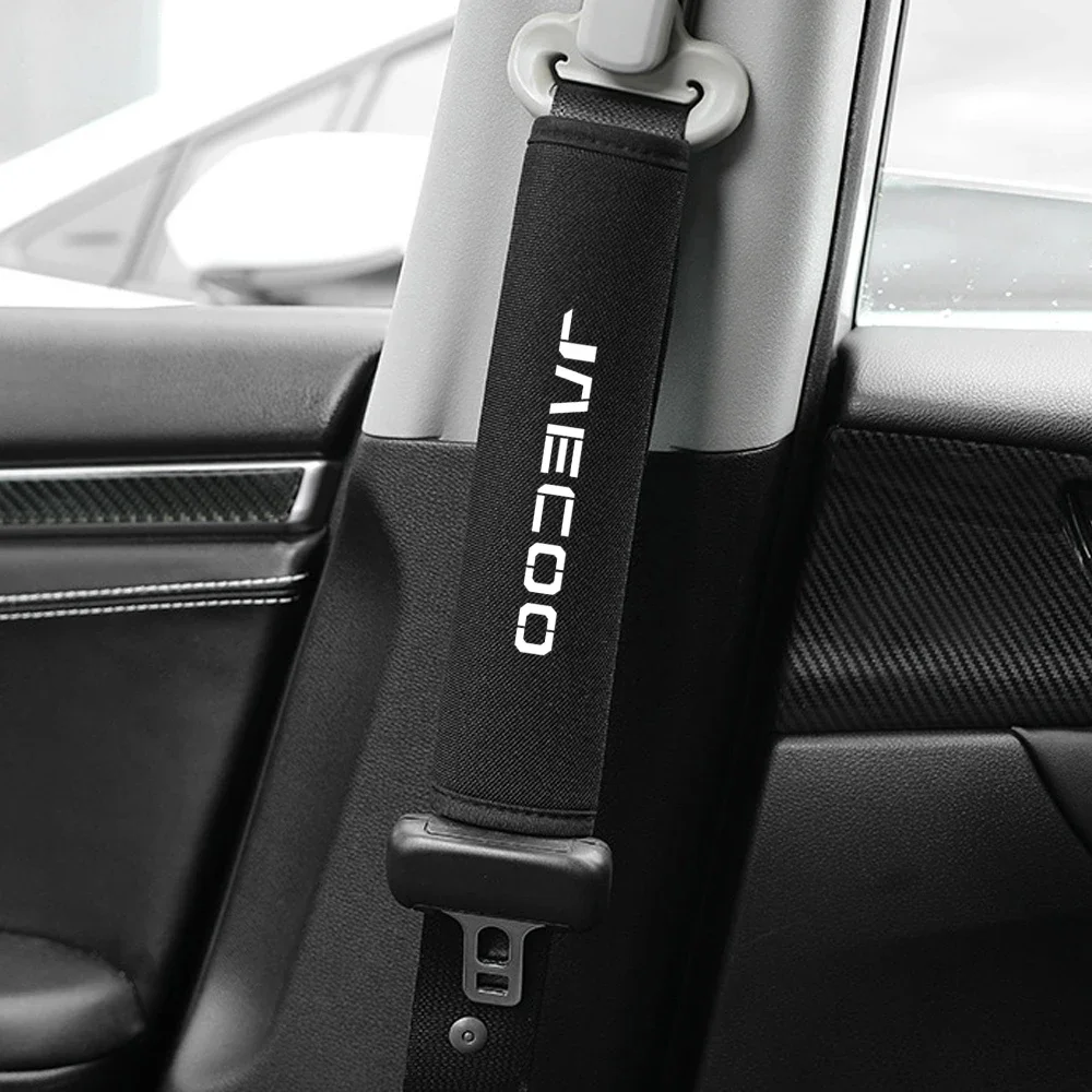 Car Styling Breathable Ice Silk Car Seat Belt Pads Cover 1 Pair For Chery Jaecoo J7 J8