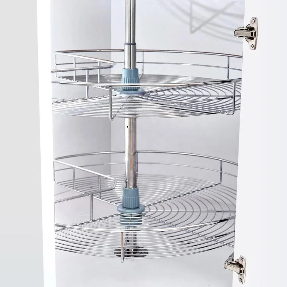 New Kitchen Hardware Cabinet 270 Degree Swivel Basket Kitchen Revolving Basket Blind Corner Cabinet Pull Out