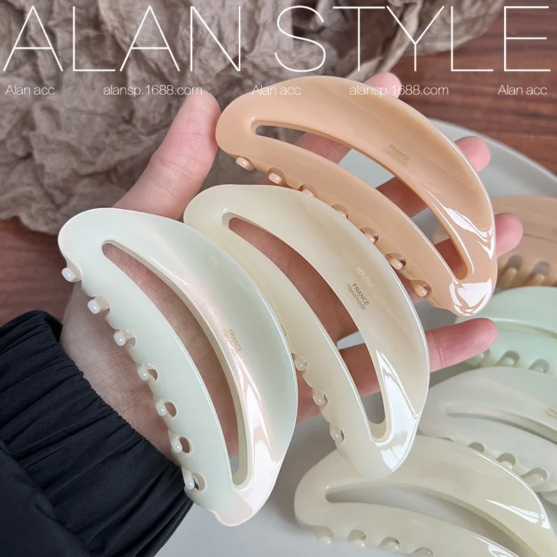 

Fashion Solid Color Hair Clip Women Large Ponytail Shark Hair Claw Clip for Women Girls Korean Hair Accessories Drop Shipping