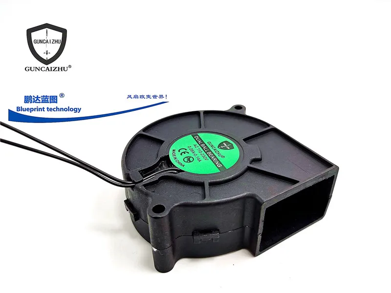 7530 Double Ball Bearing 7.5cm Turbine Blower AC110V-220V DC AC Cooling Fan