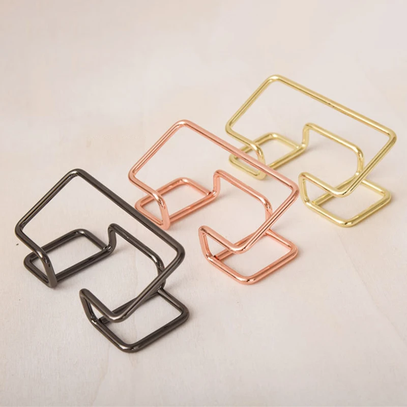 Business Card Holder Desk Bracket Cards Organizer Office Gift Display