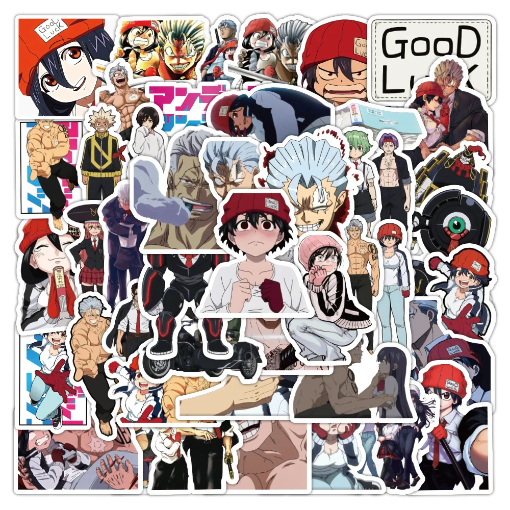 

10/30/50PCS New DIY Anime Undead Misfortune Stickers Cartoon Creative Kids Labels Car Guitar Bed Decoration Waterproof Wholesale