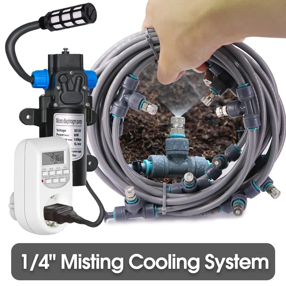 1/4″ 4/6mm 60W Self-priming Pump Misting Cooling System