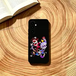 Sleek Black Soft Phone Case - Amazing D - Digital Circus Edition - Samsung a50 30s 50s (Z8)