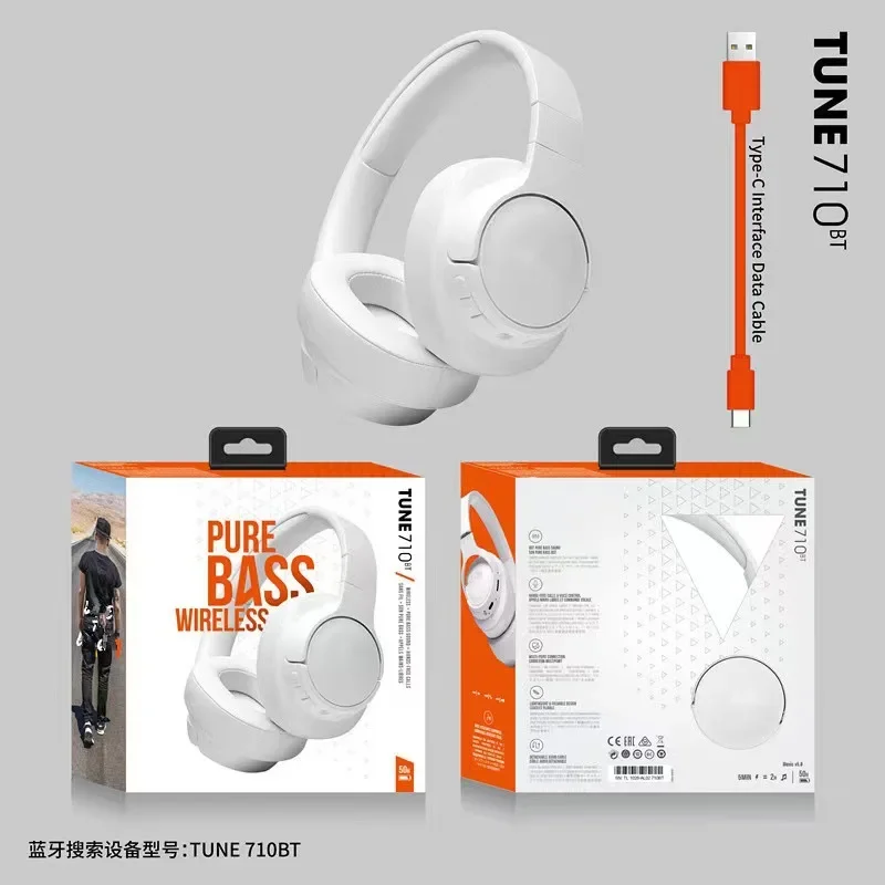 Description Picture 3 of itemNew TUNE710BT Headworn Bluetooth Earphones Stereo Foreign Trade Music Sports Bluetooth Earphones