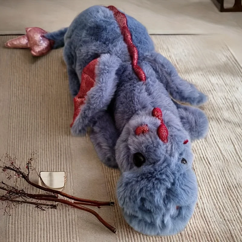 1PC Crouching Dinosaur Doll Crouching Little Flying Dragon Plush Toy, Soft Sleeping Pillow, Long Strip Pillow, Girl Pillow, Doll 6