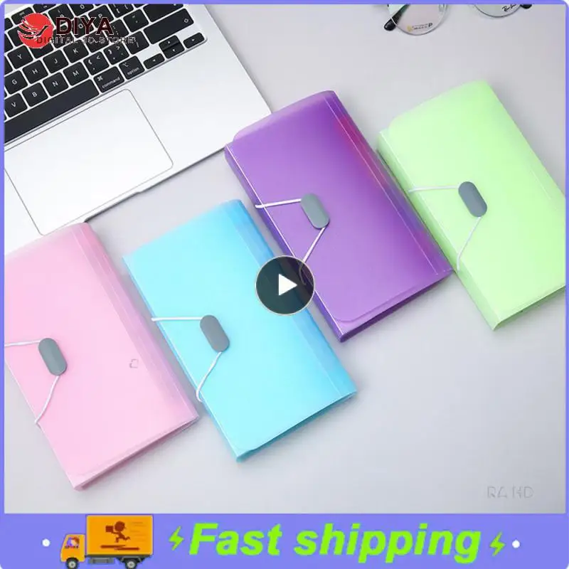 

Многоуровневый расширяющийся бумажник с 13 отделениями, папка для файлов с пряжкой, органайзер большой емкости для школы и офиса, органайзер для хранения данных