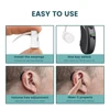 JINGHAO Rechargeable Hearing Aid Sound Device Hearing Amplifier with Charger Dock for Elderly  Left and Right Ear Aids 6