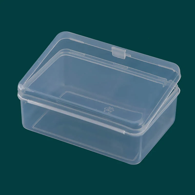 

Plastic Transparent Storage Box Square Small Items Case Packing Boxes Jewelry Beads Container Sundries Organizer