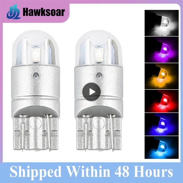 Car LED Bulb T10 5630 SMD LED Signal Light Width Canbus 12V 6000K Auto Claerance Wedge Side Reverse Lamps Decoding Wide Light