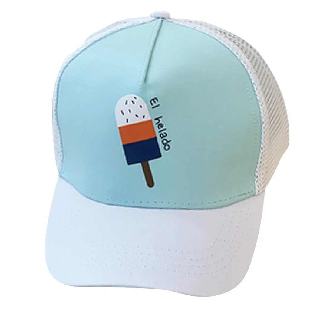 Kids Summer Cartoon Baseball Cap Spring Summer Baby Boy Hat Cap Letter Sunhat Eaves Baseball Adjustable Hat for Girls Boys