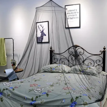 Romantic black mosquito net Mosquito net in summer Encrypted folding mosquito net Universal type suspended ceiling Home and Outd 1