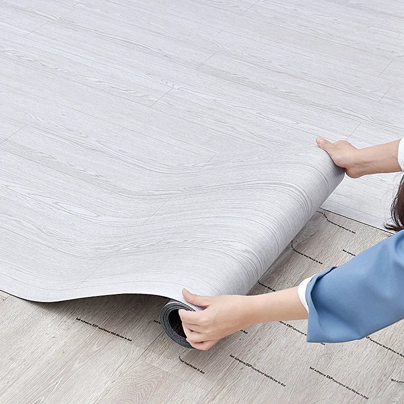 Self adhesive stickers Self Adhesive Waterproof Thicken Matte Floor Stickers Home Decoration Kitchen Bathroom Wardrobe Floor Wood Grain