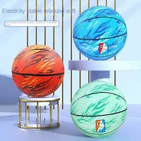2023 New Children No. 3 No. 5 No. 7 Rubber basketball Adult training PVC anti-slip wear indoor and outdoor PU basketball 1