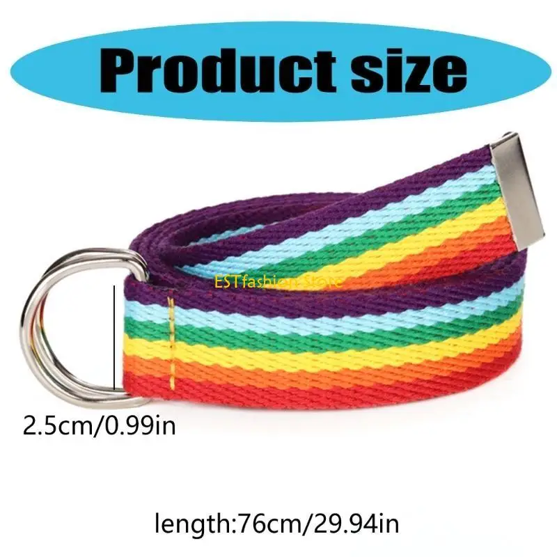 Y5GC Regenbogen Taillenkette schöner gewebter Gürtel für Frauen Prom Banquet Club Party – Detail 6