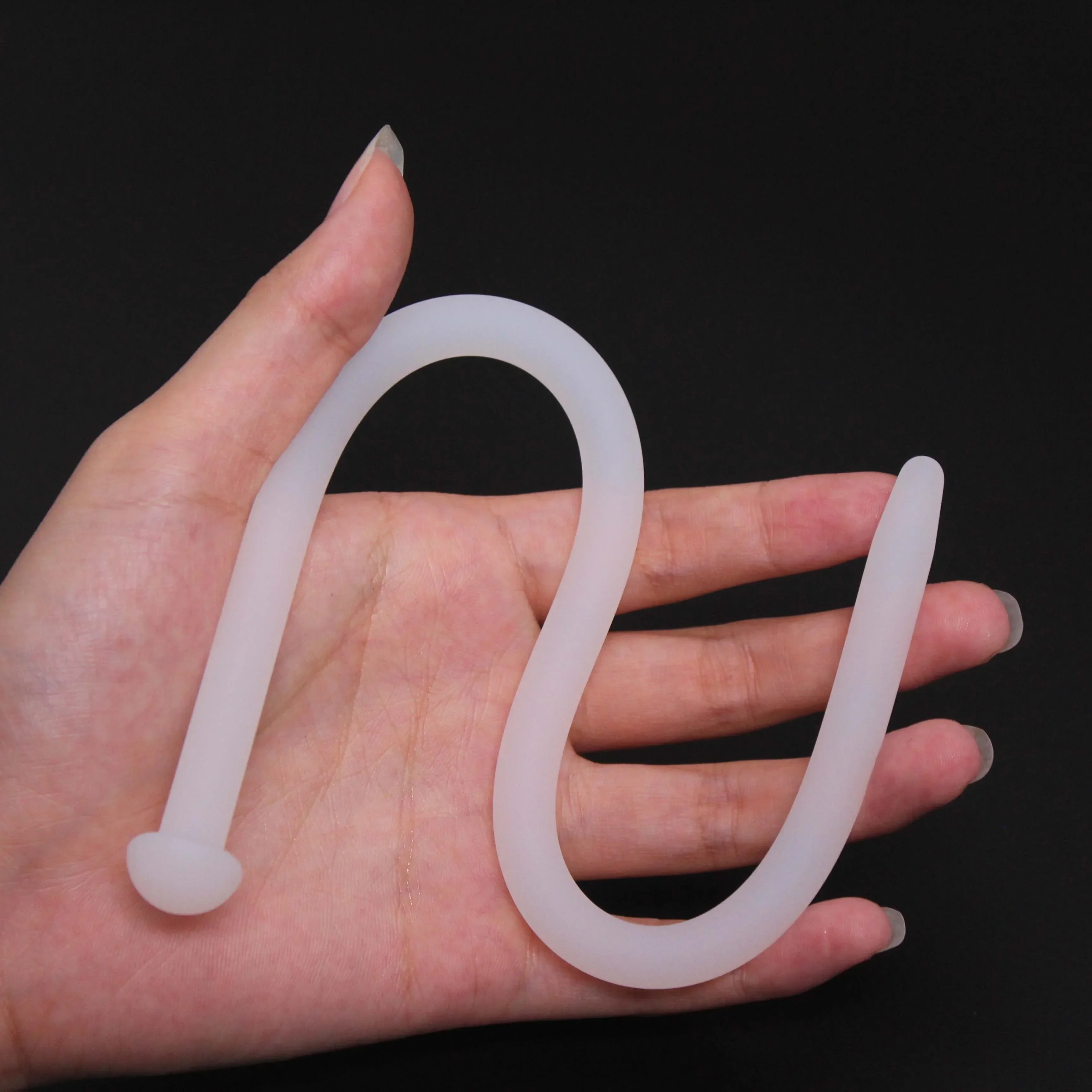 High Quality White Round Head Silicone Urethral Catheter Dilator Prostate Stimulate Male Urethra Insert Adult Sex Toys for Men penis sex toys