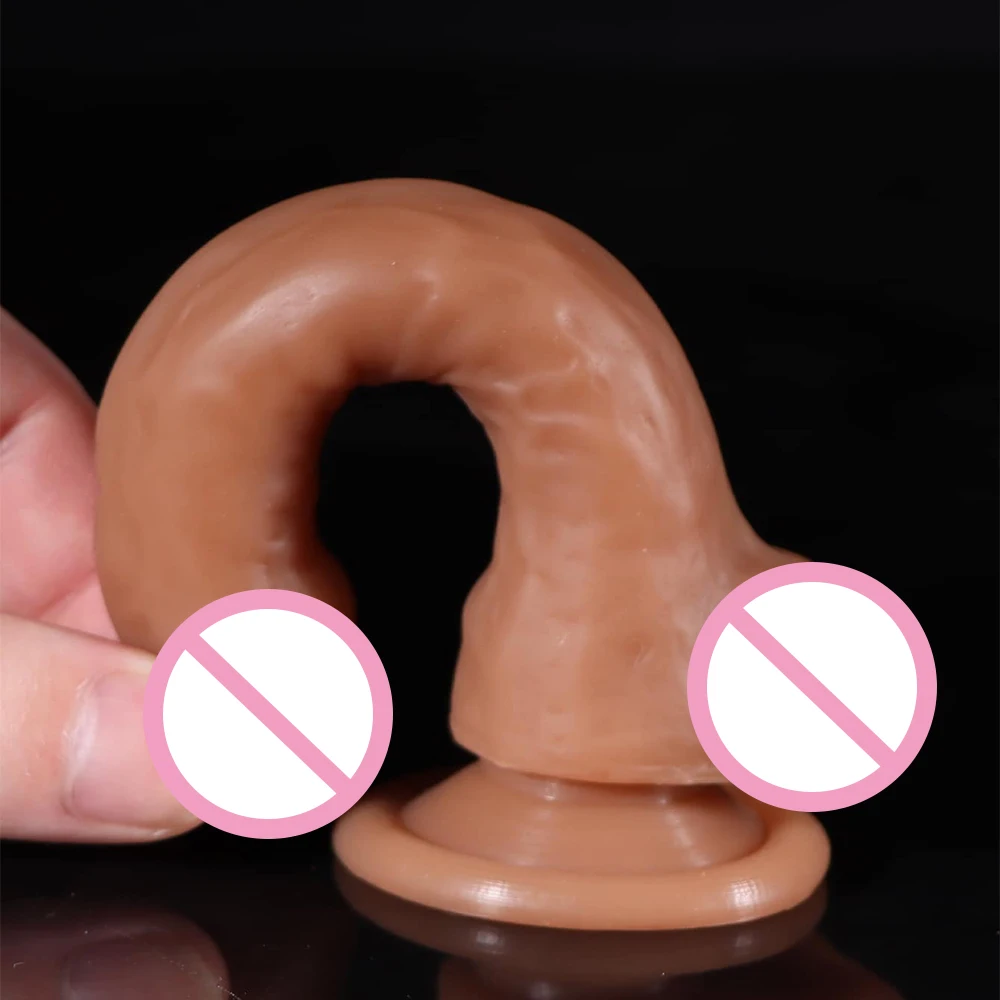 Mini Fingertip Two Egg Simulation Dildo Small Soft Penis Female Manual Masturbation Sex Toys G-spot Orgasm Adult Erotic Products