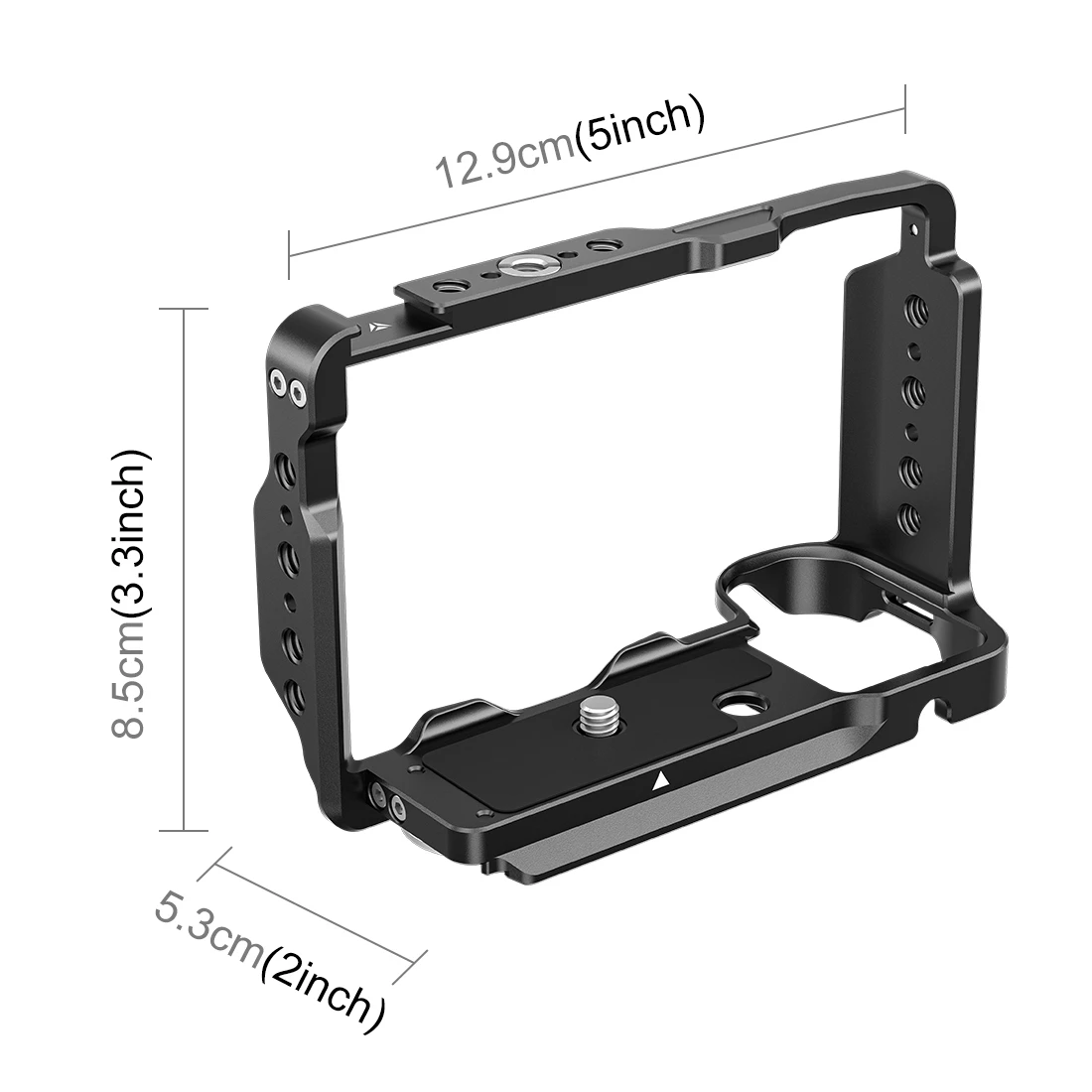 Description Picture 5 of itemPULUZ Metal Camera Cage Stabilizer Rig For Iconic Brand ZV-E10 II / ZV-E10M2 Video Film Movie Making Bracket