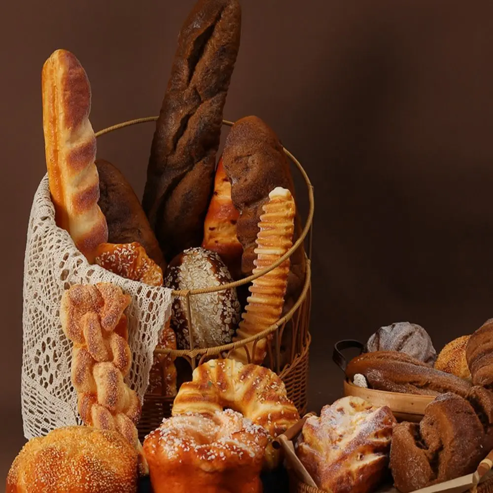 Food Model Bread Food Model Artificial Bread Simulation French Baguette Kitchen Toy Home Decoration Bakery Scene Model Shopwindow Ornament Accessories