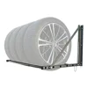 Adjustable Wall Mount Tire Storage Rack Heavy Duty Steel Construction Fits 4 Tires 32-48" Width 300 lbs Capacity Lightweight 6