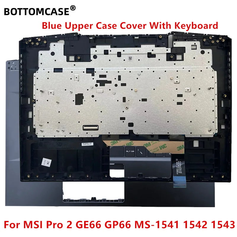 

BOTTOMCASE New Upper Case Palmrest With Pull Colorful Keyboard For MSI Raider GE66 11UH GE66 11UE GE66 12UHX MS-1541 MS-1542