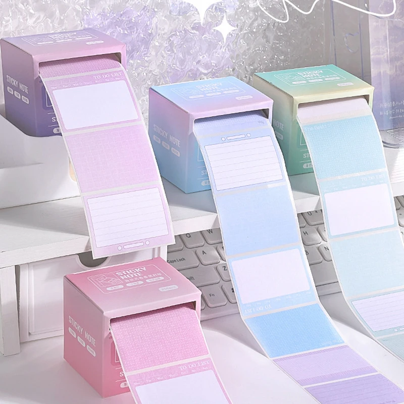

Sticky Note Stickers, Full Adhesive Labels Stickers Pull Out Boxes Aesthetic Memo Stickers, Drawer Self-Stick Notepads