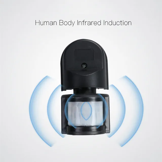 180 Degree Rotating Outdoor Timer Light Switch 220V Motion Detector Motion Sensor Automatic Infrared PIR Sensor 110V 5