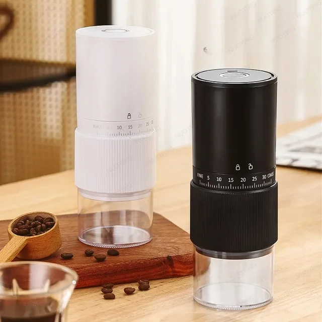 Nouveau moulin à café électrique rechargeable, 35 vitesses réglables, moulin à grains de café portable pour une utilisation quotidienne à la maison 1