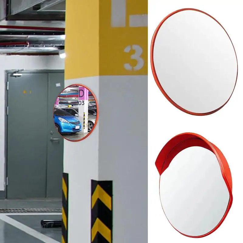 

Traffic Convex Mirror Round Parking Safety Spot Corner Road Blind Junction Mirrors Driveway Outdoor Road Spot Park Assistant