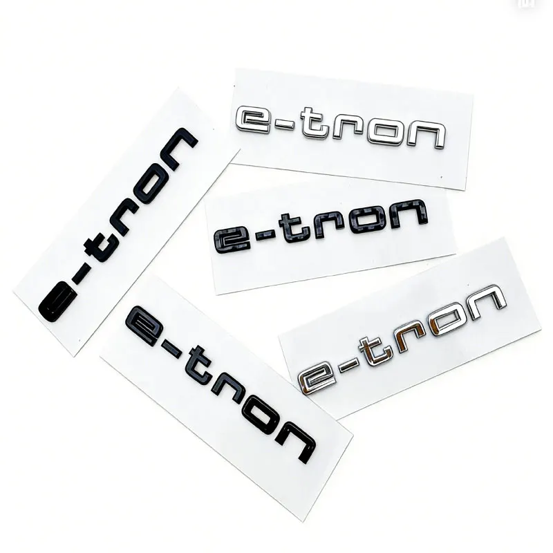 Electric Car Emblem Stickers - Premium Rear Tail Decor & Displacement Sign Accessories