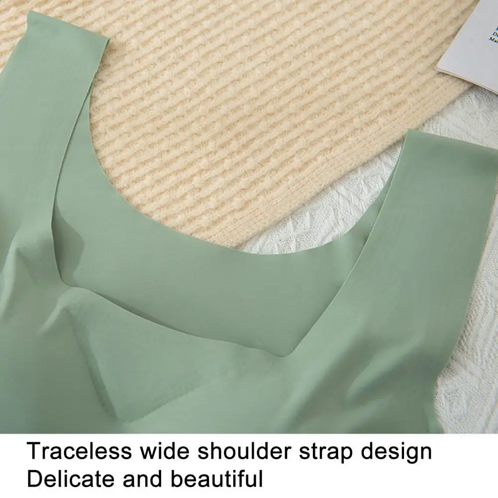 

Спортивный бюстгальтер с чашками пуш-ап, эластичный спортивный бюстгальтер для йоги с широкими лямками через плечо, тонкий эластичный дышащий Женский бюстгальтер для сна с мягкими чашечками