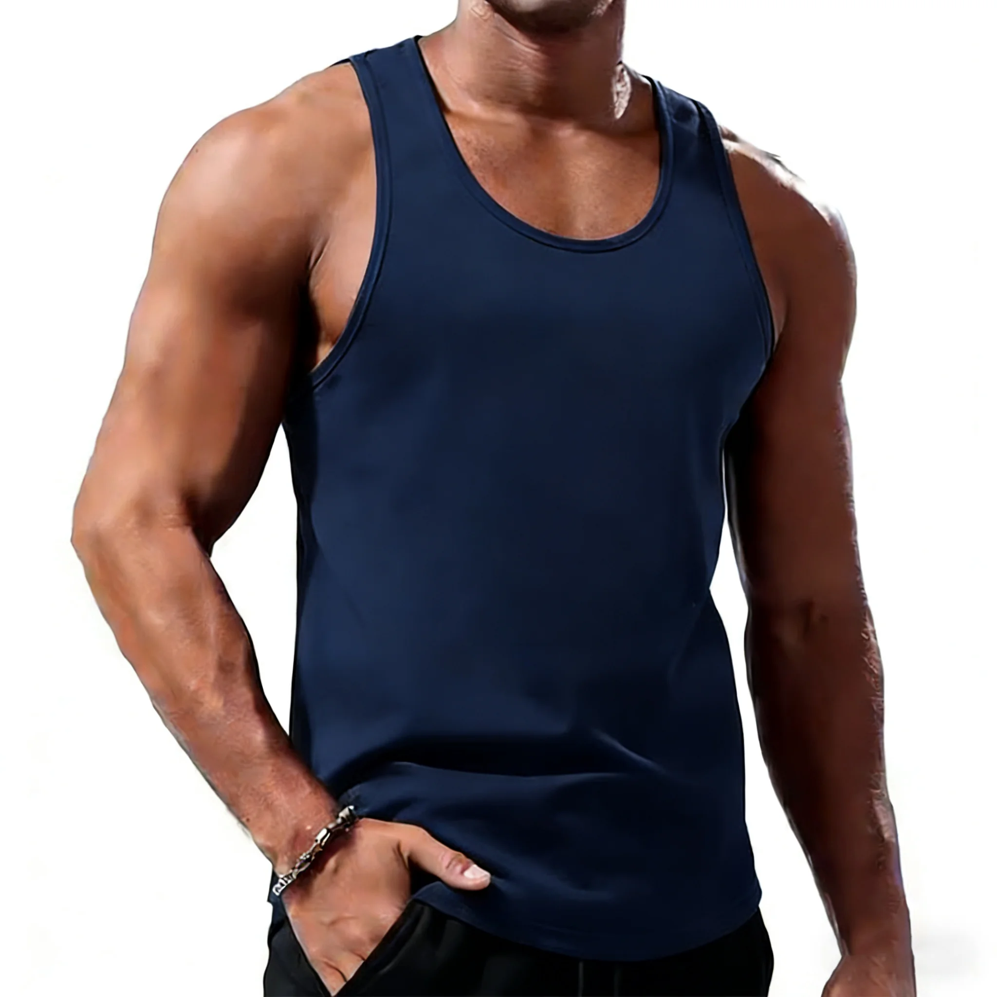 Men's High-Quality Mesh Gym Vest - Sleeveless Summer Fitness Tank Top