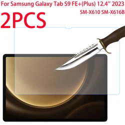 Premium Tempered Glass Screen Protector for 12.4 - inch Tablets - 2 - Pack (2P - S9 FE Plus 12.4)