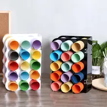 

Storage Rack Multi Holes Easy to Apply Acrylic Multiple Large Roll Paint Holder Shelf for Home