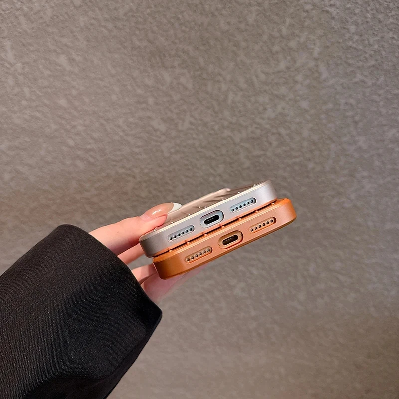 Luxury Striped Texture Shockproof Phone Case - Titanium Glossy Business Cover