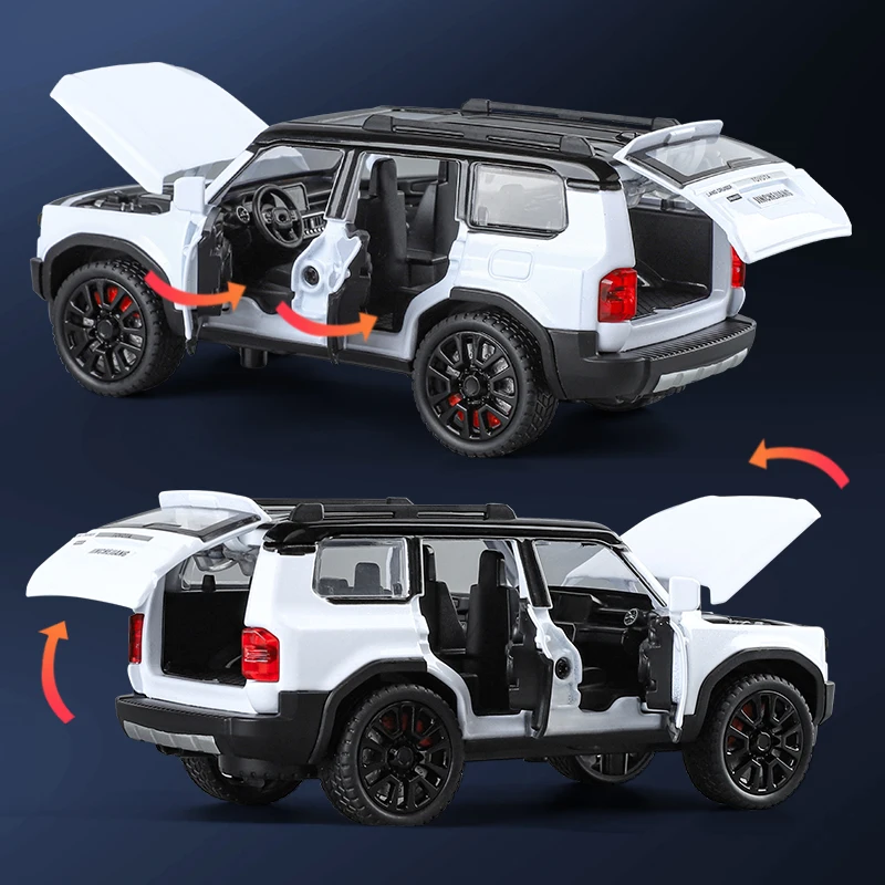 1:32 TOYOTA PRADO 랜드 크루저 오프로드 차량 금속 합금 다이캐스트 모델 자동차 도서관 책장 디스플레이 장식품 장식 선물