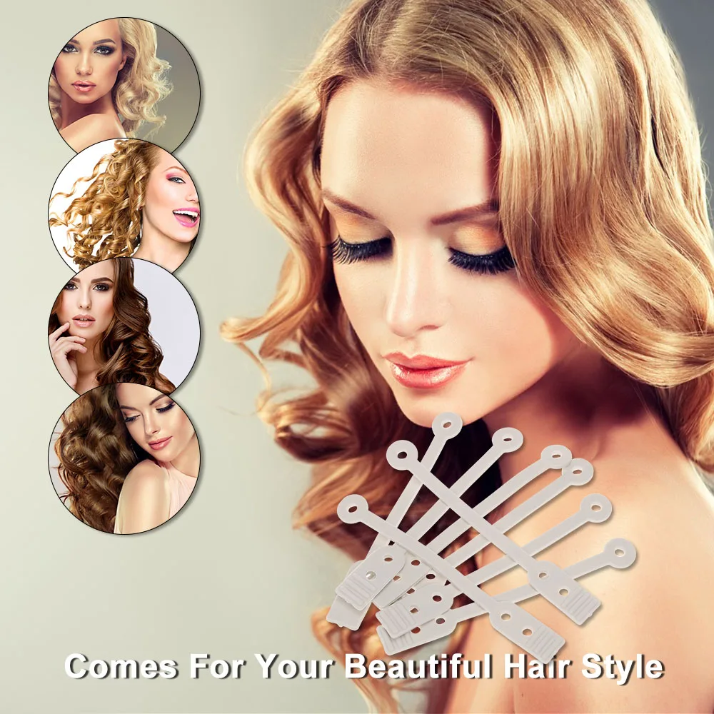 Rubber Band for Hair 50pcs Salon Reusable Cold Wave Rods Rubber Band Hair Roller Curling Curler Perms Hairdressing Maker Styling