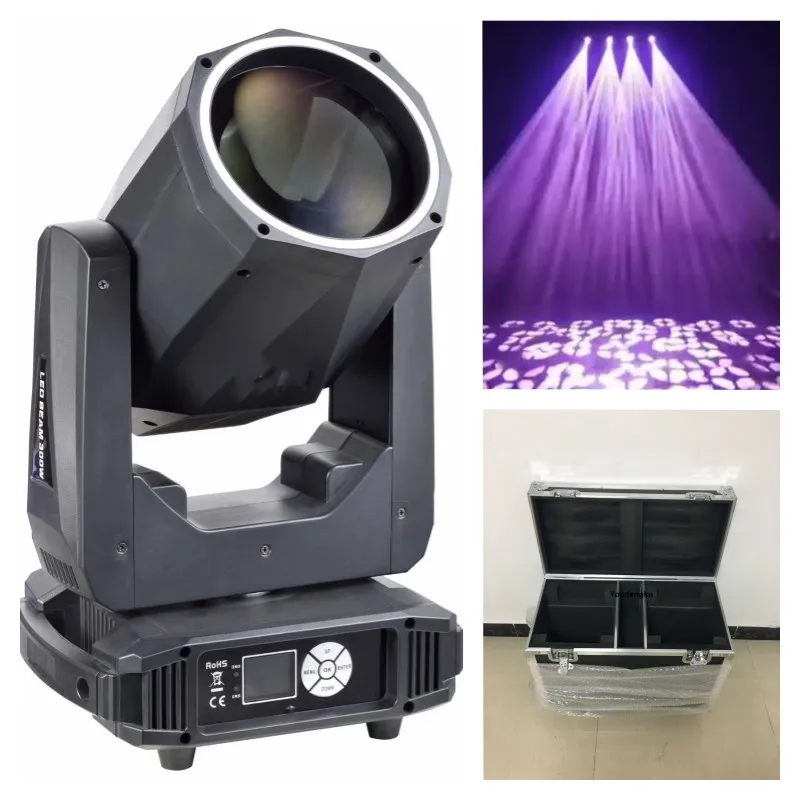 2 pieces in flycase Led Beam 300w Sharpy Moving Head Stage Lighting Equipment