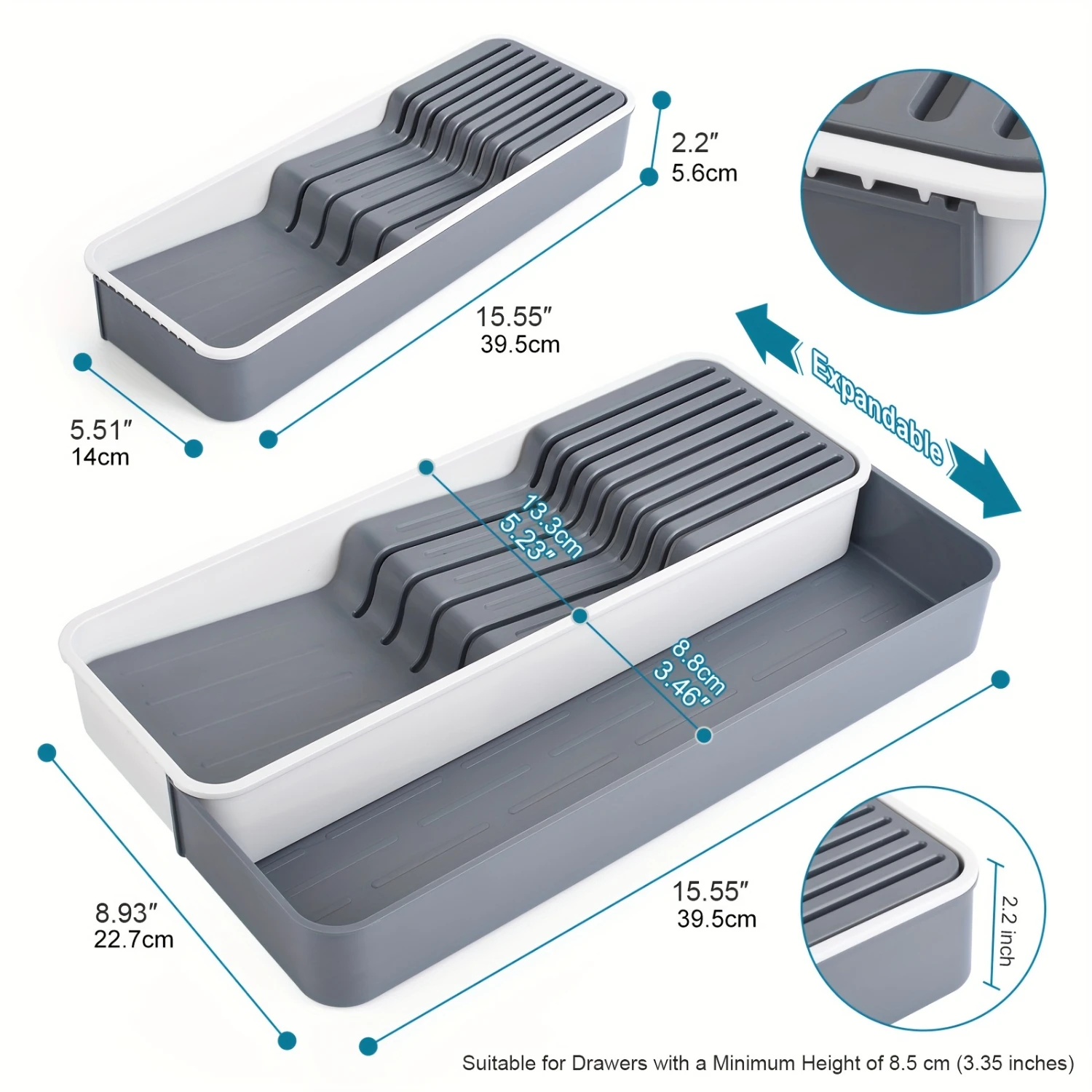 Expandable Tool Box, Kitchen Box, Cutlery Tray, Kitchen Accessories, And Organization