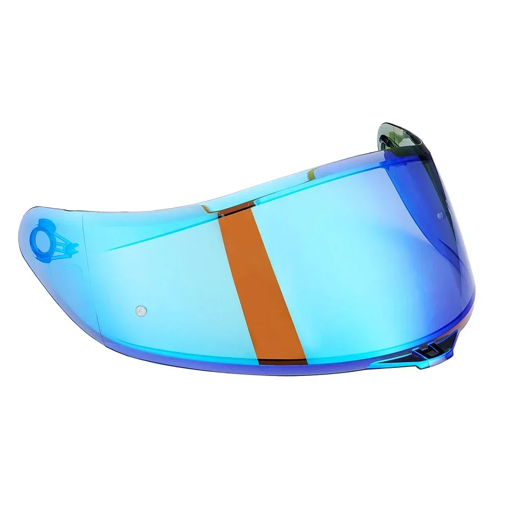 Visiera Parasole Blu Per Casco Moto Integrale - Lente Di Ricambio In PC Per AGV K3SV E K5 - Protezione UV E Antideflagrante, Antivento, Facile Da Installare
