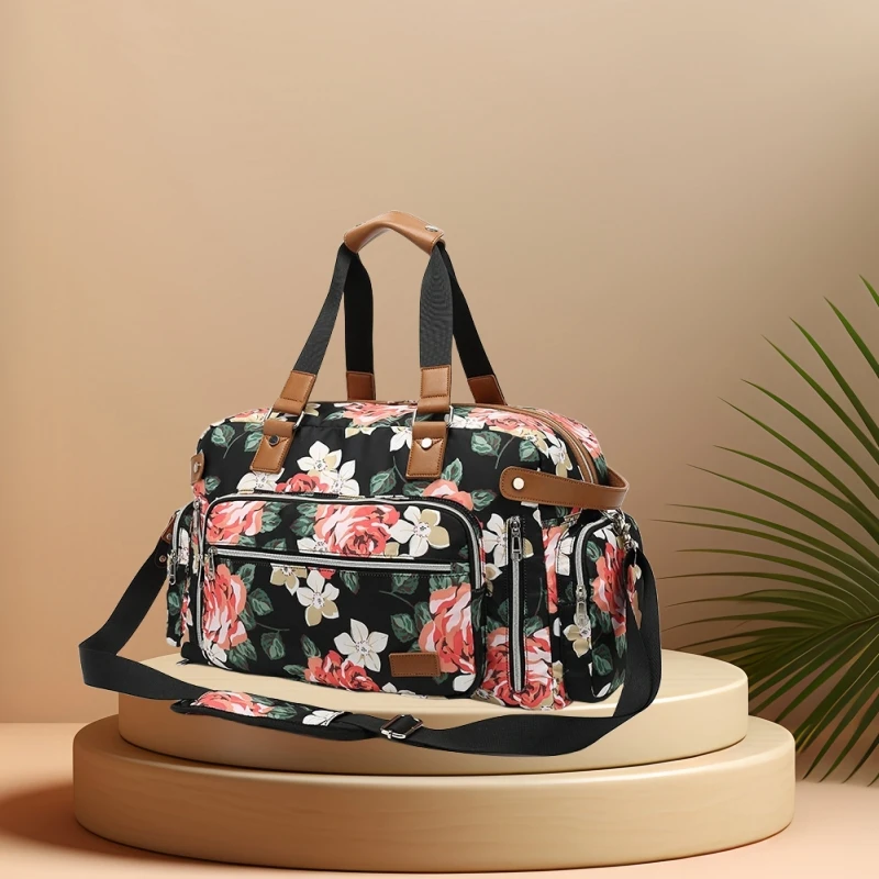 

Vintage Trend 2024 Travel Women Bag Large Capacity Oxford Female Shoulder Cross Bags Lady Handbag Duffle Top Handle Pack Bolsa