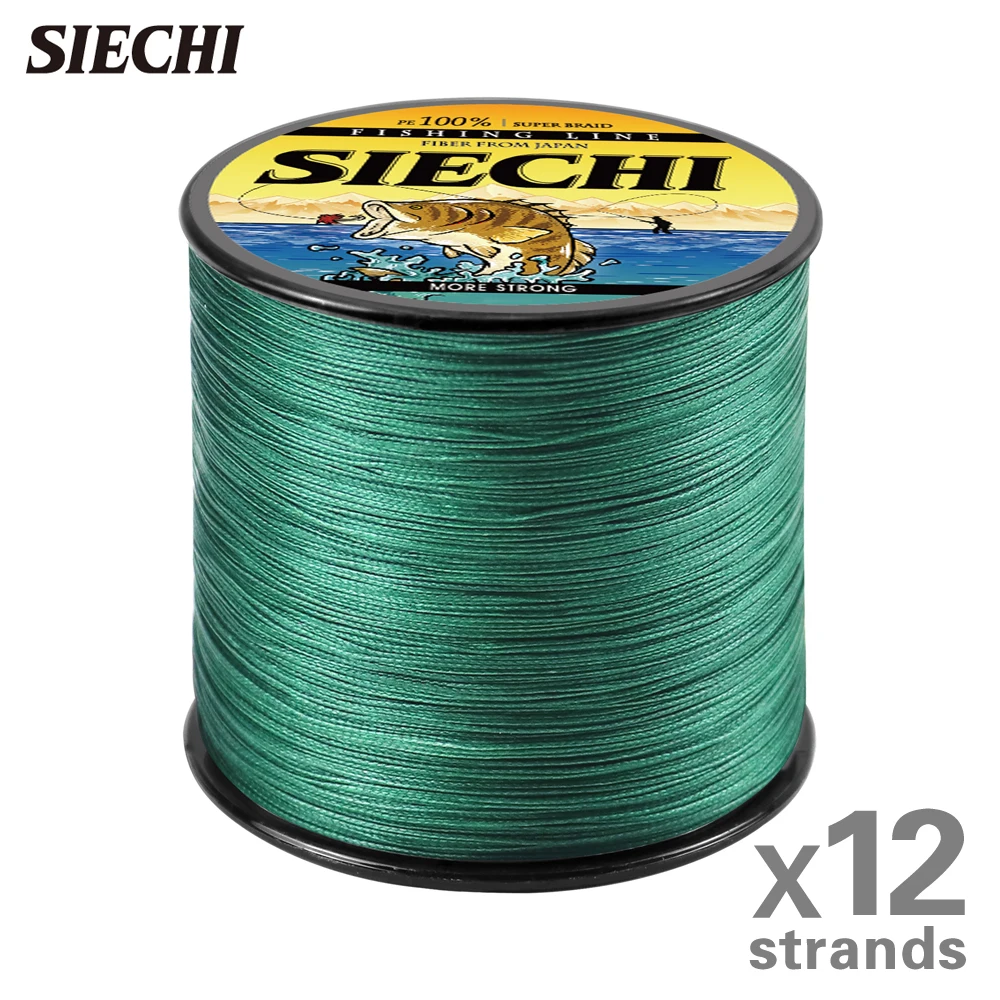 

SIECHI 12 плетеных нитей рыболовная леска 33-149.9LB 300 м многонитевая проволока для ловли карпа ПЭ плетение Экстремальная японская соленая вода