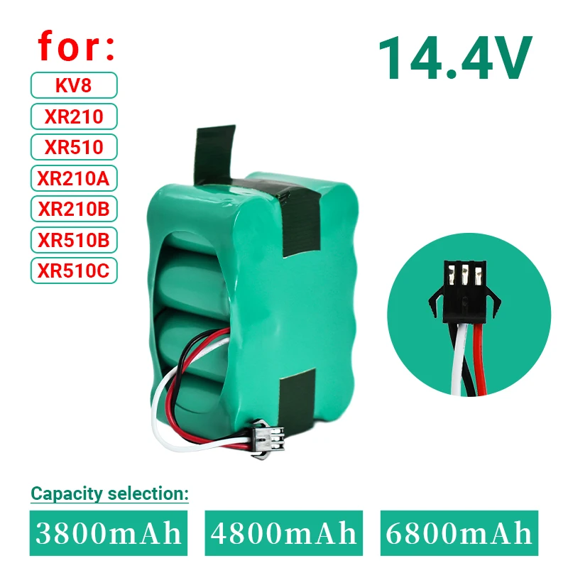 

100% оригинал 14.4V6800mAh Ni-MH батарея для KV8 XR510 XR210A XR210B XR510A XR510B XR510C 510D вакуумный робот-пылесос
