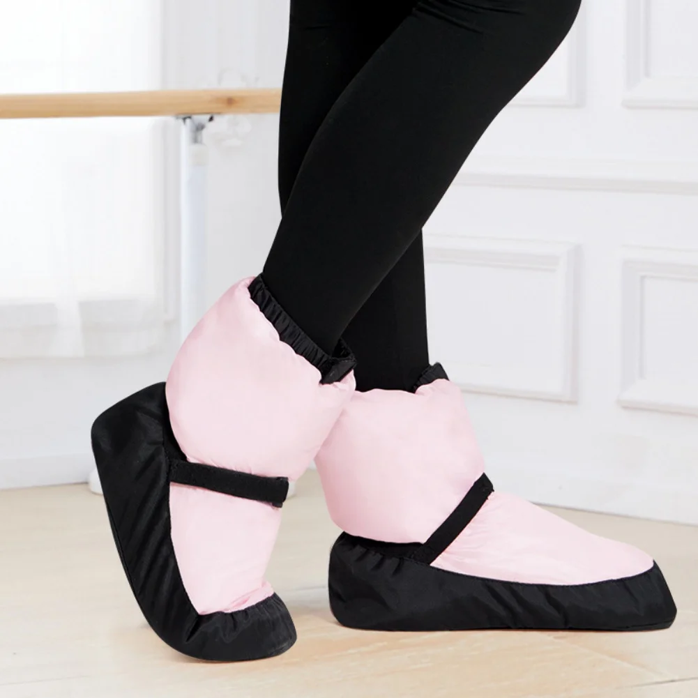 Warm-Up Winter Dance Boots Suole Morbide Training Women Ballet Shoe Warm Up Booties Ballerina Girls Point Emboridery Scarpe Da Ballo