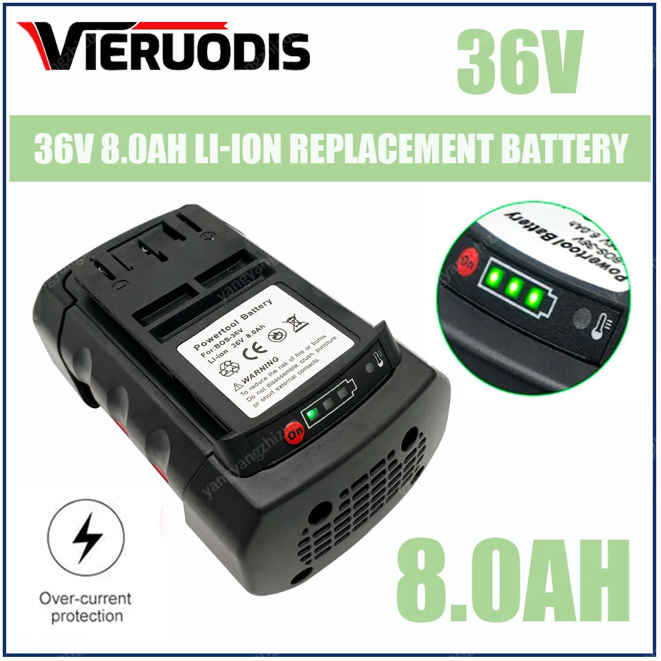 

For Bosch 36V 6.0AH/9.0Ah Li-ion Replacement Battery for Bosch 2607336003 2607336108 BAT810 BAT840 D-70771 Power Tool Battery