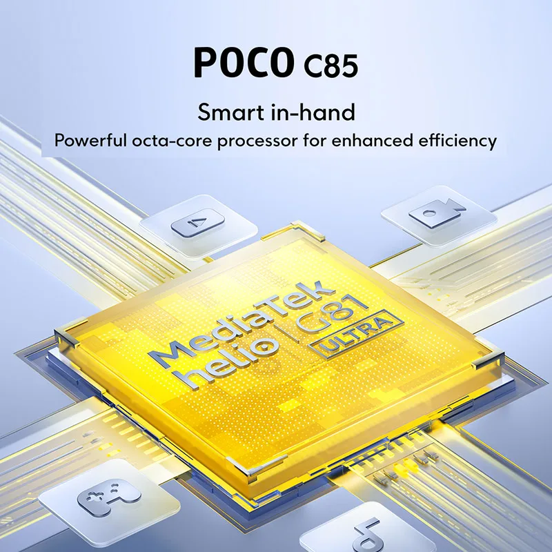 POCO C85 Global Version Smartphone MediaTek Helio G81-Ultra NFC 6.9" 6000mAh battery display 50MP Camera 33W