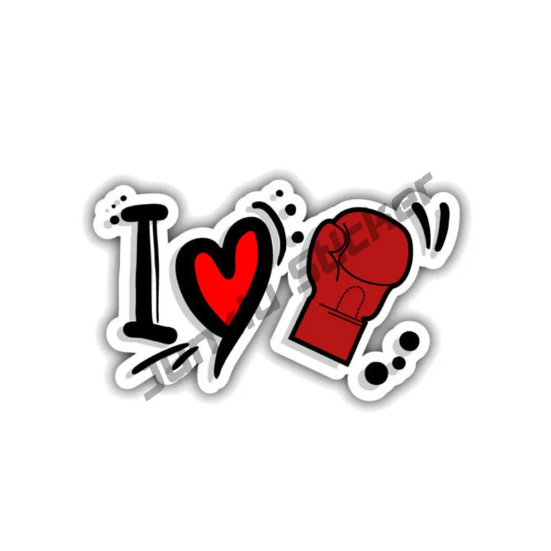 

I Love Boxing Creative Stickers Styling Motorcycles Bumper Decal Laptop Suv Cover Scratch Auto Exterior Accessories KK11cm