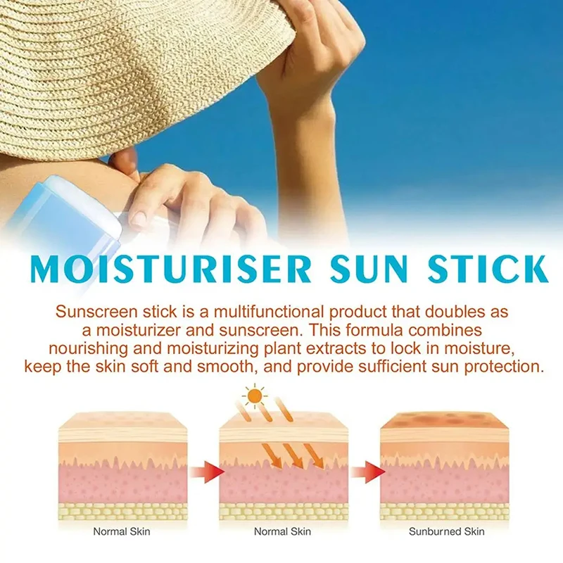 Sunscreen Cream Stick Spf 50+ Uv Protective Anti Oxidant Sun Block Isolation Cream Lightweight For All Skin Type Cosmetics ﻿ images - 6