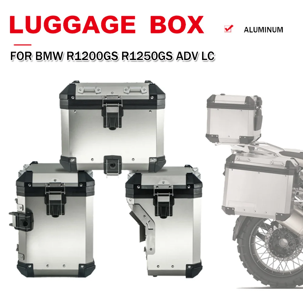 

Для BMW R1200GS R1250GS LC ADV R1250 GS Adventure R1200GSA, алюминиевый багажный ящик для мотоцикла, верхняя модель, сиденья, Panniers 2013-2022