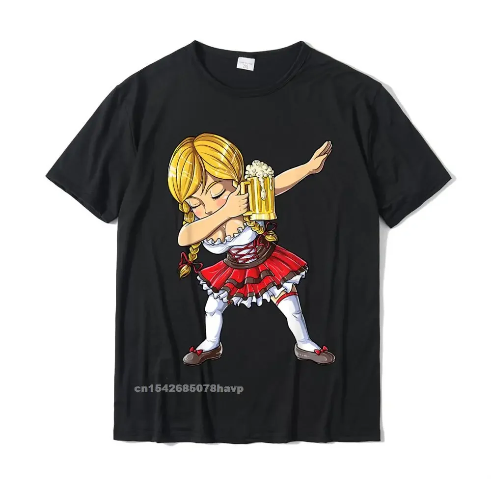 

Dabbing German Funny T Shirt Oktoberfest Women Dirndl Beer T-Shirt Printed On T Shirts For Men Cotton Tops Tees Printing Graphic